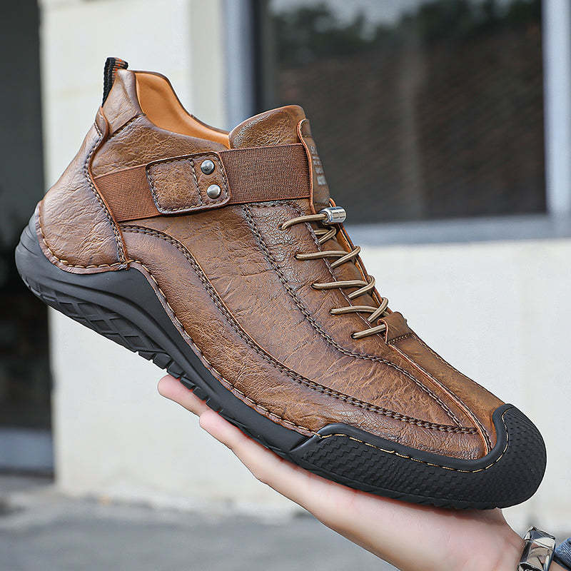 ⏱️LAST DAY! 60% OFF🔥 Men’s Hand-Stitched Non-Slip Casual Leather Boots | Stylish & Casual Men’s Footwear
