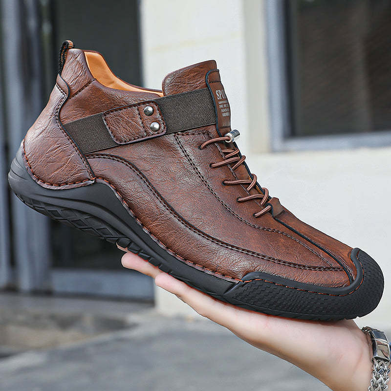 ⏱️LAST DAY! 60% OFF🔥 Men’s Hand-Stitched Non-Slip Casual Leather Boots | Stylish & Casual Men’s Footwear