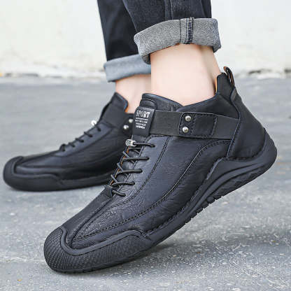 ⏱️LAST DAY! 60% OFF🔥 Men’s Hand-Stitched Non-Slip Casual Leather Boots | Stylish & Casual Men’s Footwear