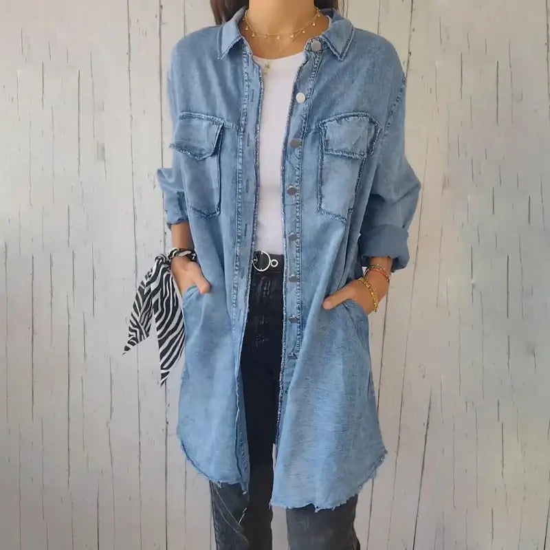 Casual Denim Shirt Jacket
