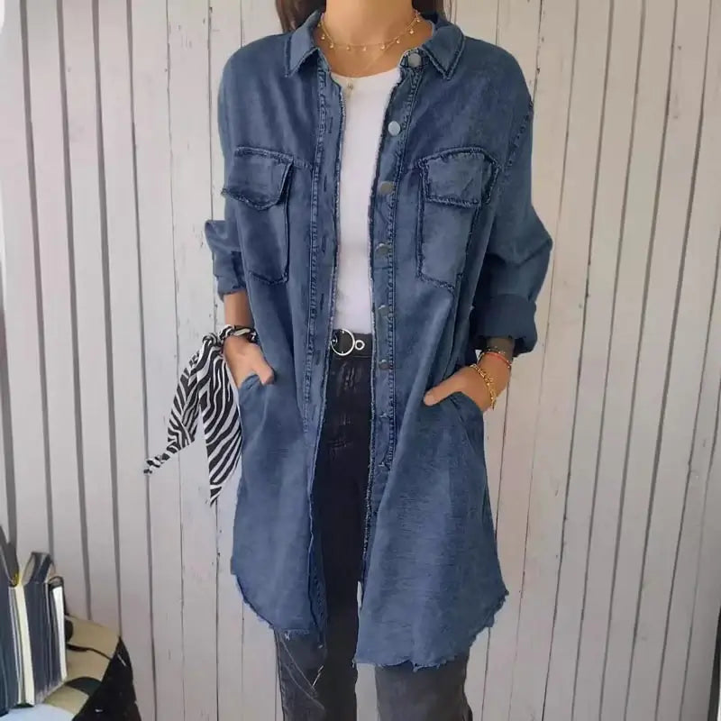 Casual Denim Shirt Jacket