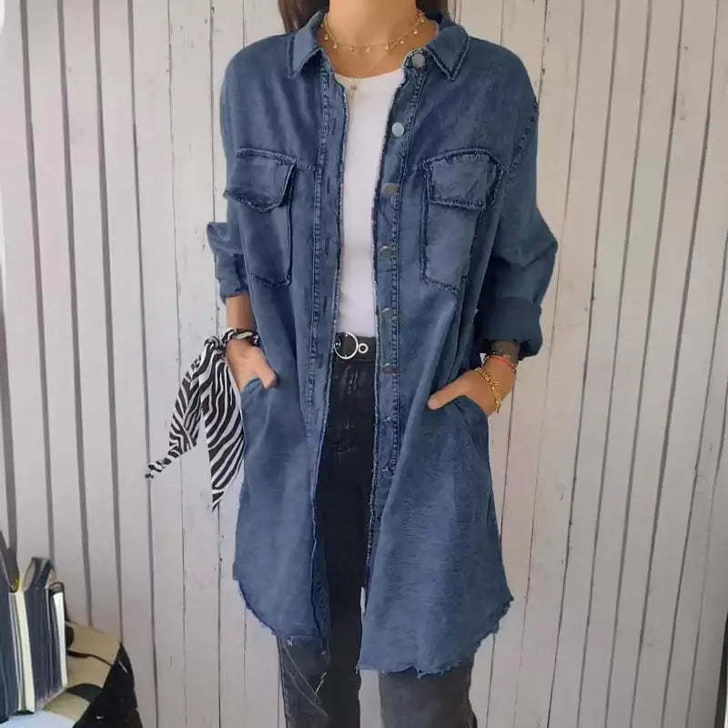 Casual Denim Shirt Jacket