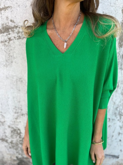 Women's Cashmere Knitted Loose Bat Top