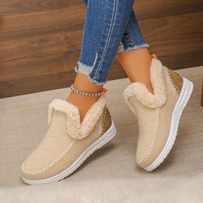 Sneakers with Handcrafted Finish and Soft Plush Interior