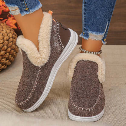 Sneakers with Handcrafted Finish and Soft Plush Interior