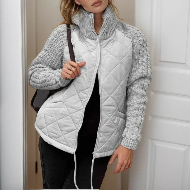 Norwegian Soft™ Quilted Jacket with Knitted Detail / European Design t