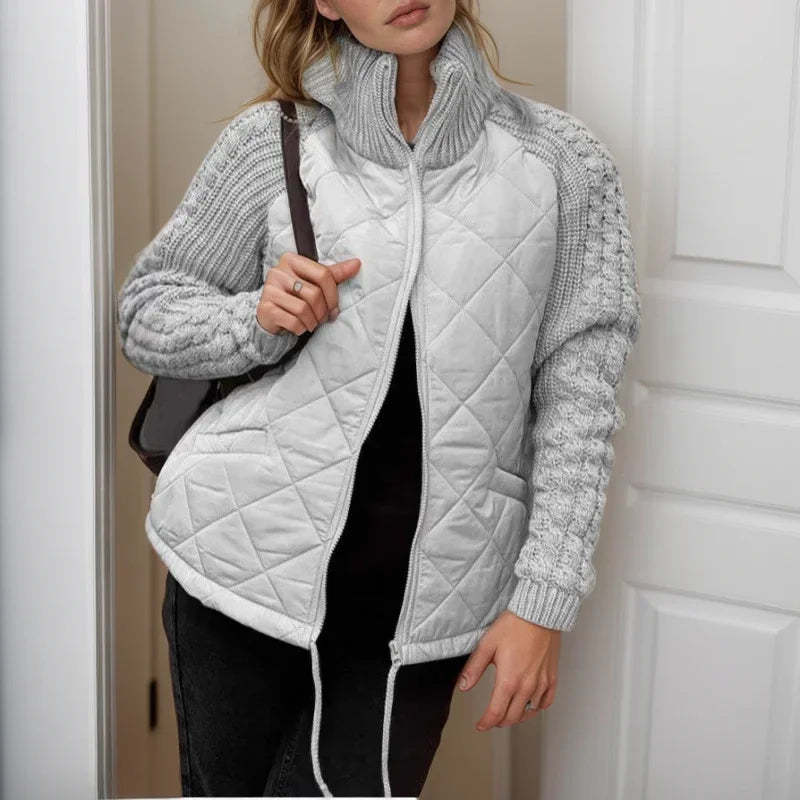 Norwegian Soft™ Quilted Jacket with Knitted Detail / European Design t