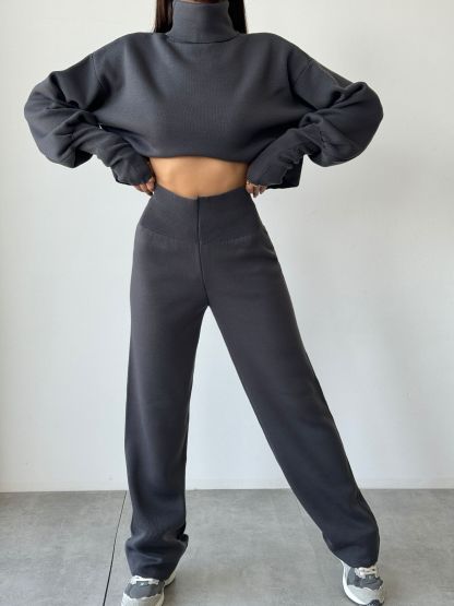 Turtleneck Glove Knit Suit