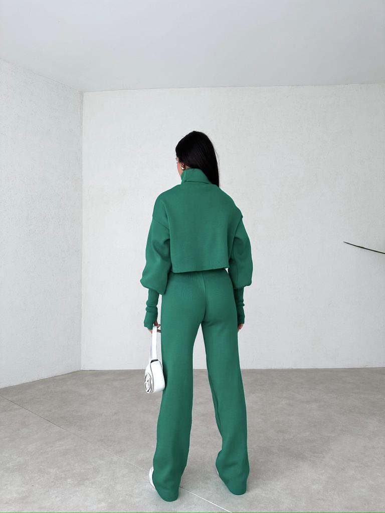 Turtleneck Glove Knit Suit