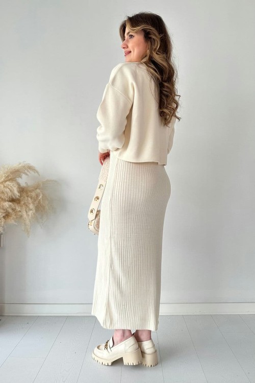 Short Sweater Knit Dress Set