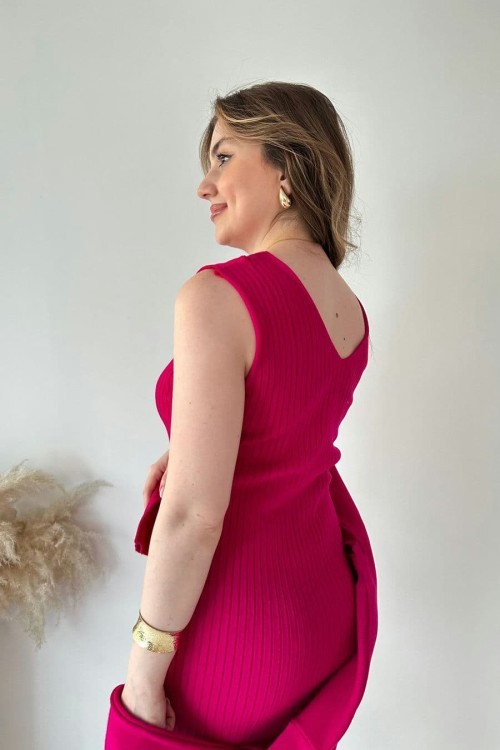 Short Sweater Knit Dress Set