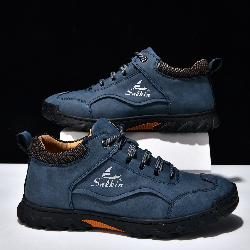 ✅ASTM-Certified Men’s Premium Leather Outdoor Shoes – Wide Toe, Arch Support, Waterproof & Non-Slip