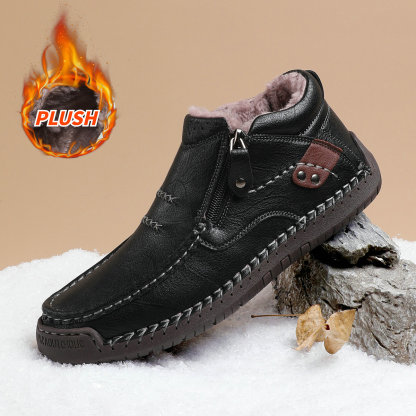 ⏰Limited Time Sale 70% OFF - Men's Handmade Premium Leather Slip-On Driving Boots