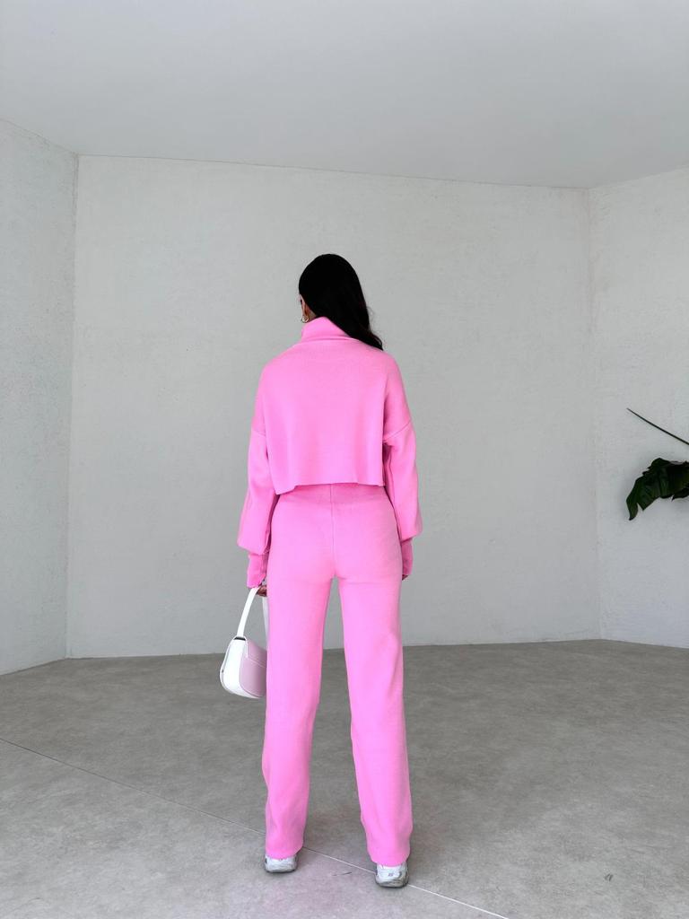 Turtleneck Glove Knit Suit