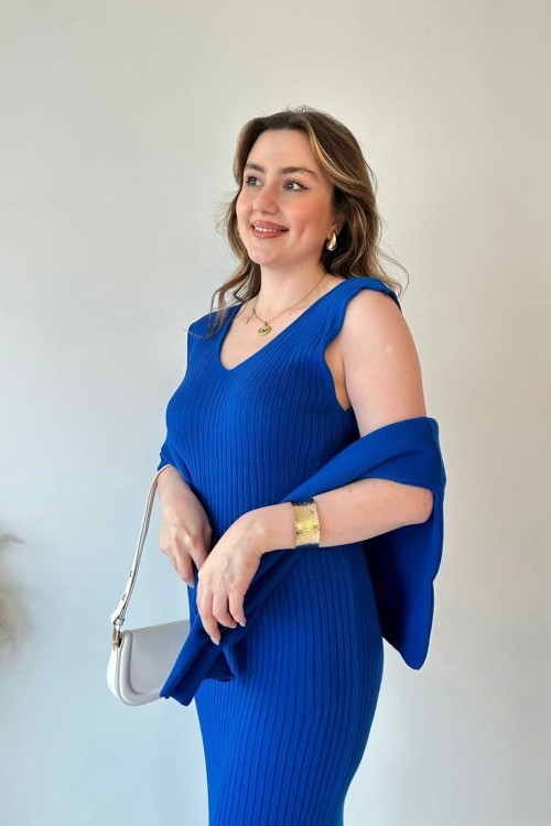 Short Sweater Knit Dress Set