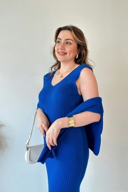 Short Sweater Knit Dress Set