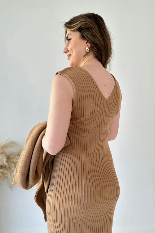 Short Sweater Knit Dress Set