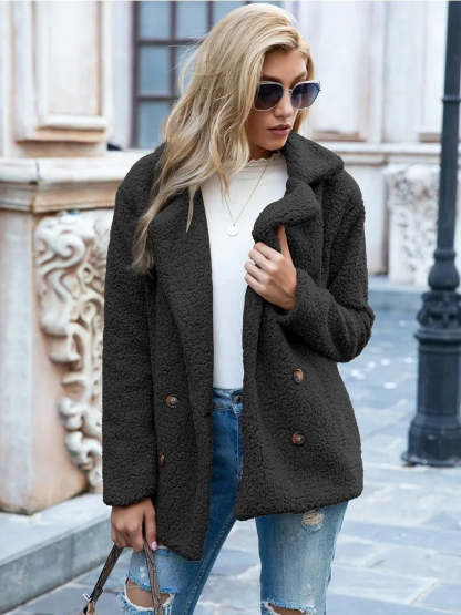 Elodie | Ciepły płaszcz teddy