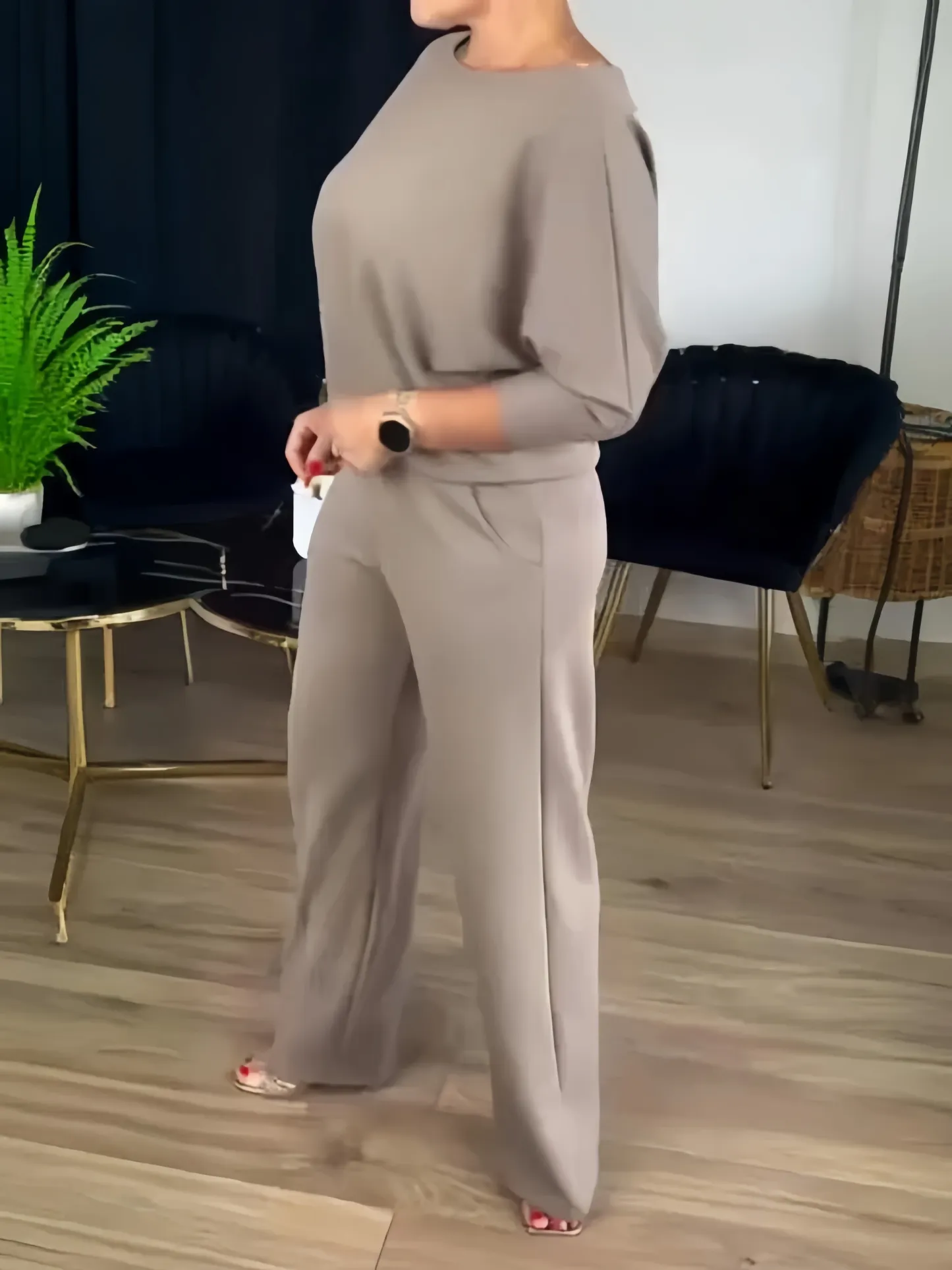 ⏰ LAST DAY 💥 Elegant 3-piece set including long cardigan, top and pants💞