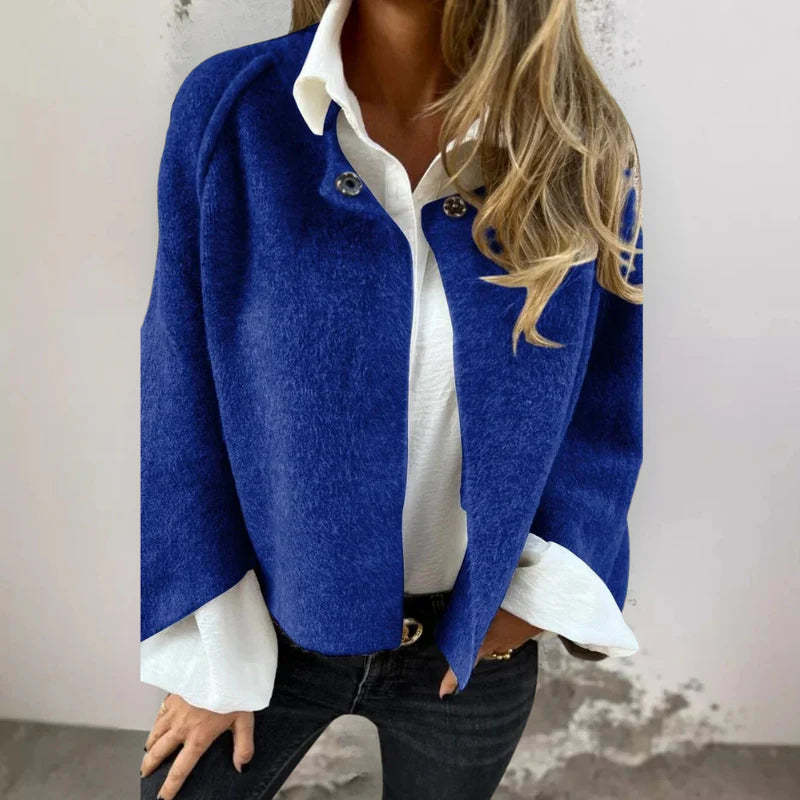 Short Jacket with Elegant, Flared Sleeves