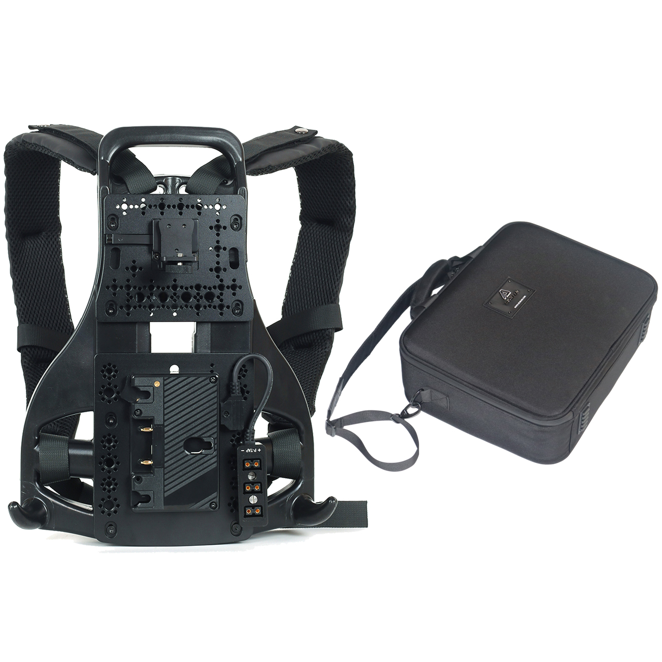 Video Outdoor Live Streaming Broadcast Backpack Plate Vest For V-Mount/Gold-Mount Battery