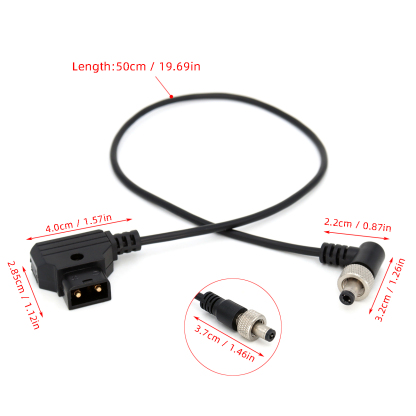 D-tap to Locking DC2.5mm Power Cable