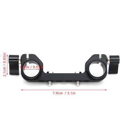 V-Mount Battery Plate/V-Lock Battery Plate with Dual 15mm Rod Clamp