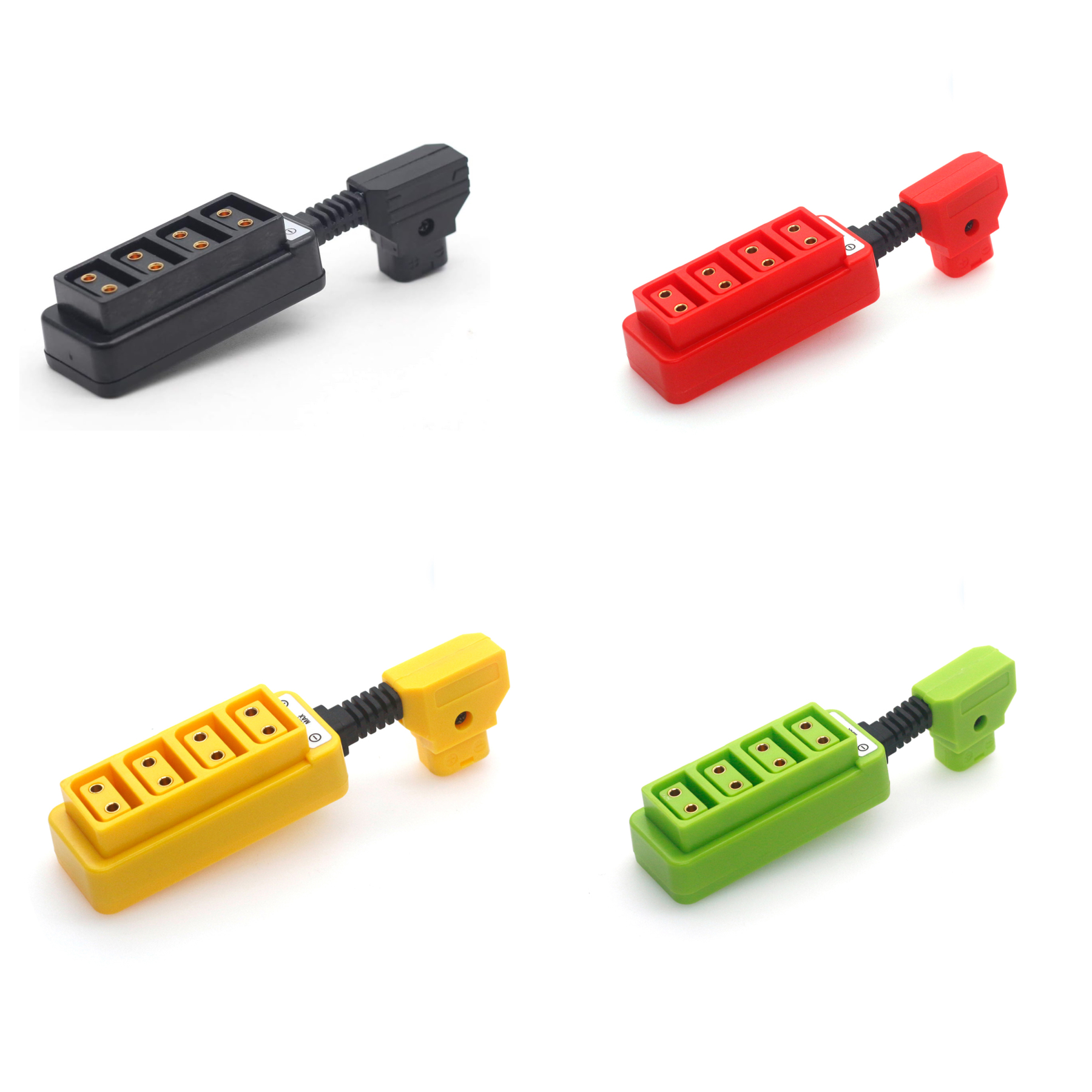 Ultra-Short D-tap to 4 Port D-tap Female Camera Power D-tap Fourway Splitter