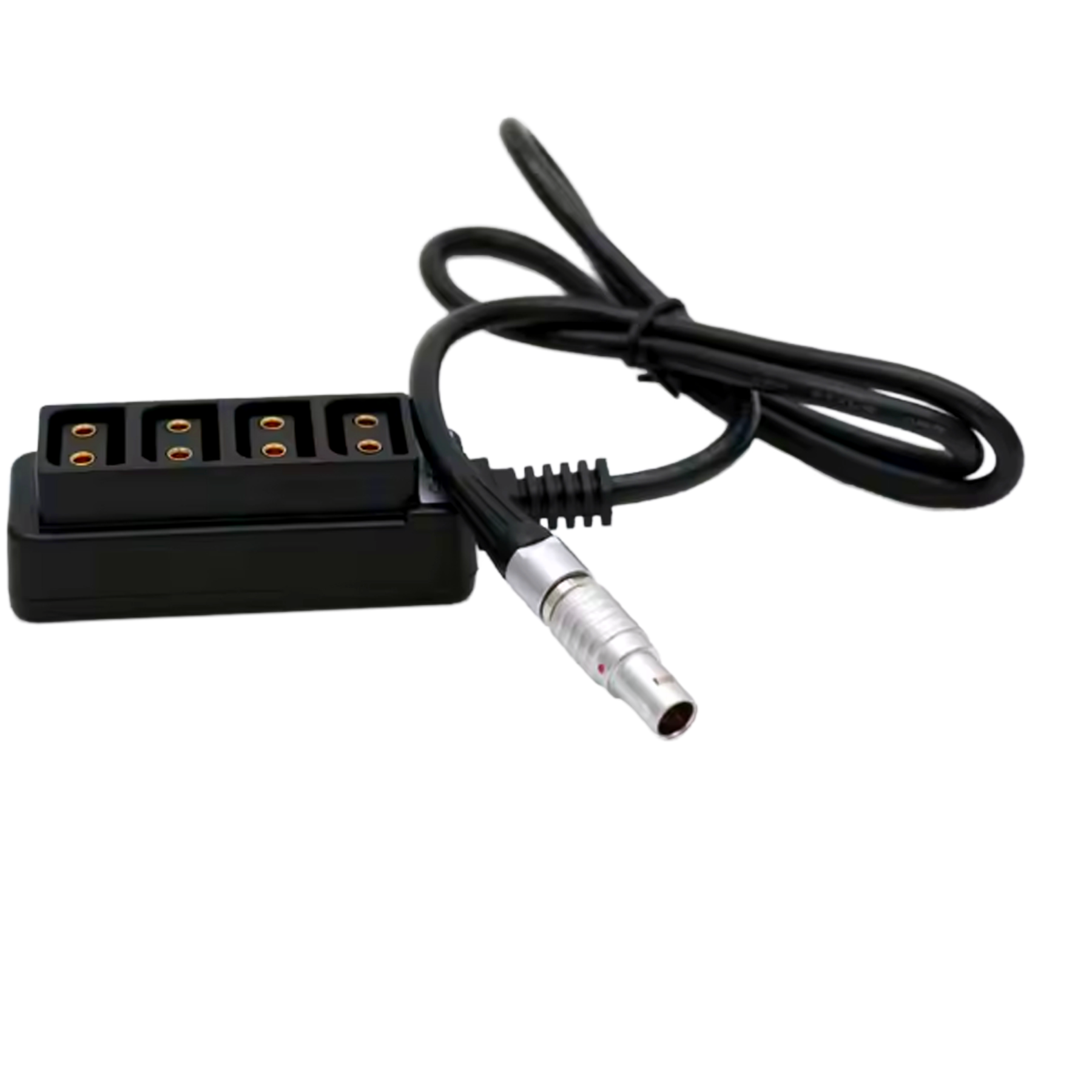 0B 2pin 12V Power Out to 4 D-tap Four-way Splitter for ARRI RED Camera