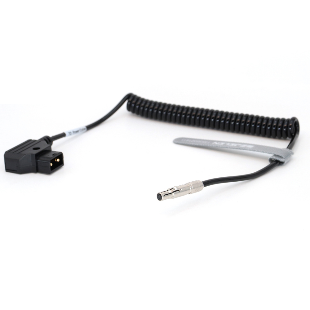 Power Coiled Cable D-tap to 3Pin Female for Odyssey 7Q/7Q+ Monitor