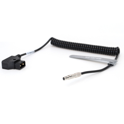Power Coiled Cable D-tap to 3Pin Female for Odyssey 7Q/7Q+ Monitor
