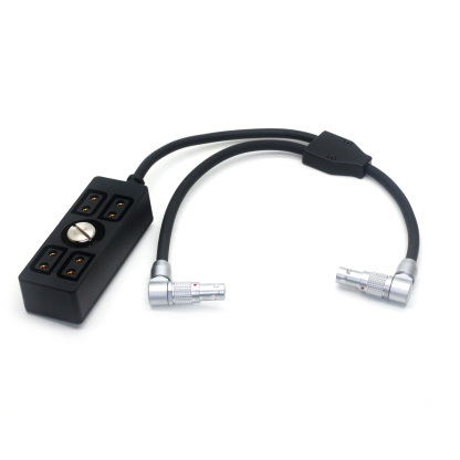Rotate Right Angle 0B 2Pin to 2Pin & D-Tap Splitter Cable for Tilta Float, DJI RS 2, RS 3 & RS 3 Pro