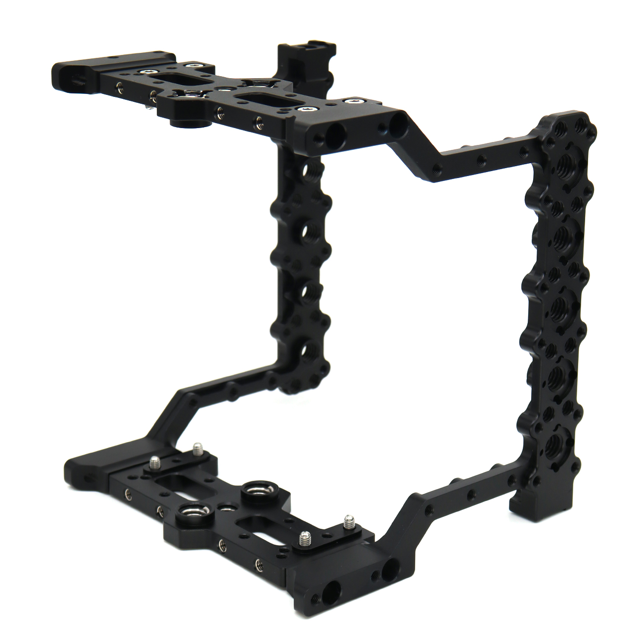 Lightweight Camera Cage Rig with 1/4" & 3/8" Holes, Cold Shoe Mounts, for ARRI Alexa Mini LF