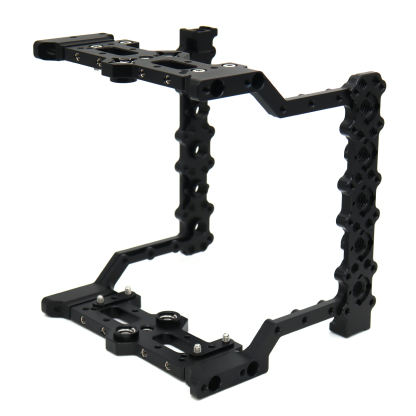 Lightweight Camera Cage Rig with 1/4" & 3/8" Holes, Cold Shoe Mounts, for ARRI Alexa Mini LF