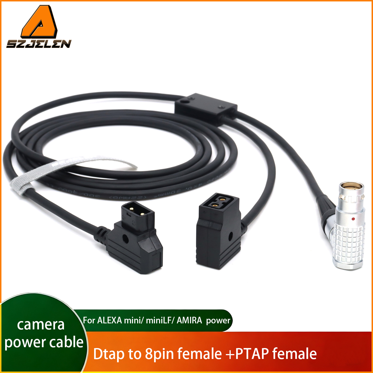 Power Cable and PTAP/DTAP Female Power out Cable D-tap to 2B 8Pin Female+DTAP female for ARRI ALEXA mini LF/AMIRA