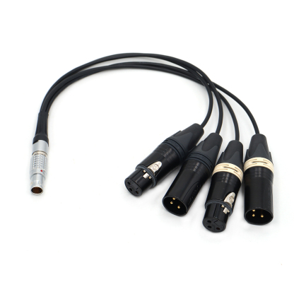 XLR Breakout Audio Input Cable for Atomos Shogun Monitor Recorder
