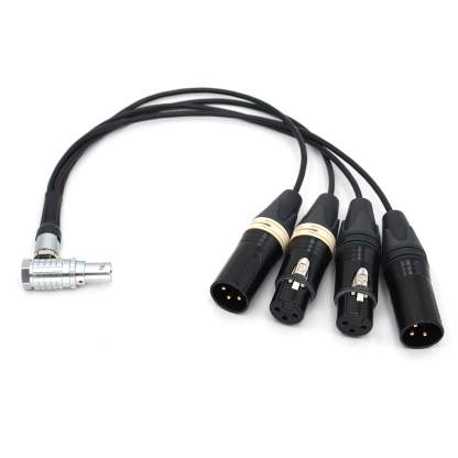 XLR Breakout Audio Input Cable for Atomos Shogun Monitor Recorder