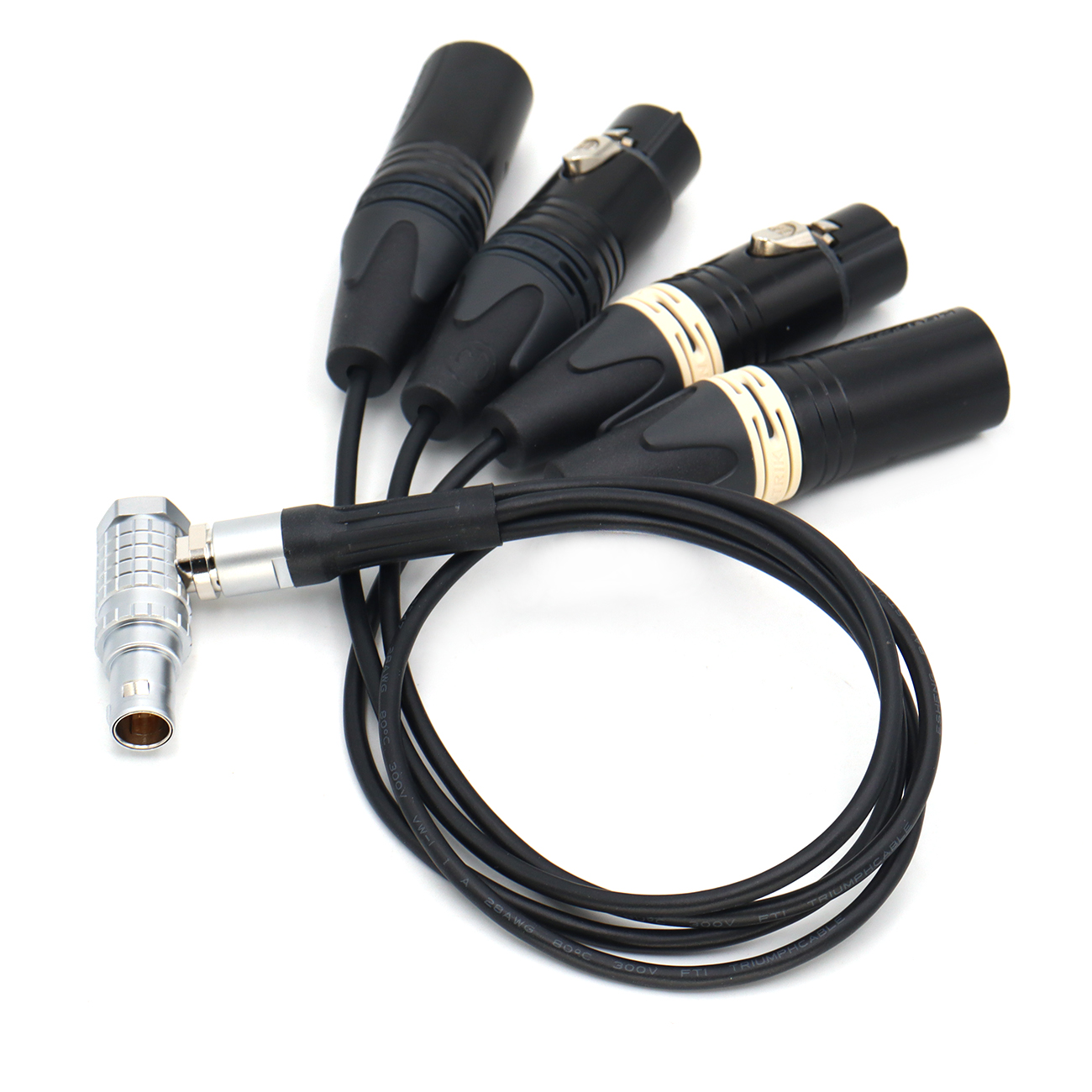 XLR Breakout Audio Input Cable for Atomos Shogun Monitor Recorder