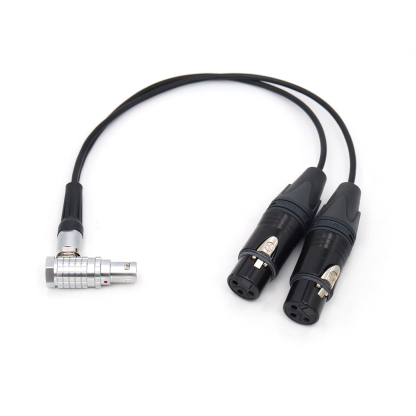 Atomos Shogun Monitor Recorder 1B 10Pin Connector to Dual 3Pin XLR Breakout Audio Input Cable