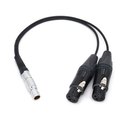 Atomos Shogun Monitor Recorder 1B 10Pin Connector to Dual 3Pin XLR Breakout Audio Input Cable