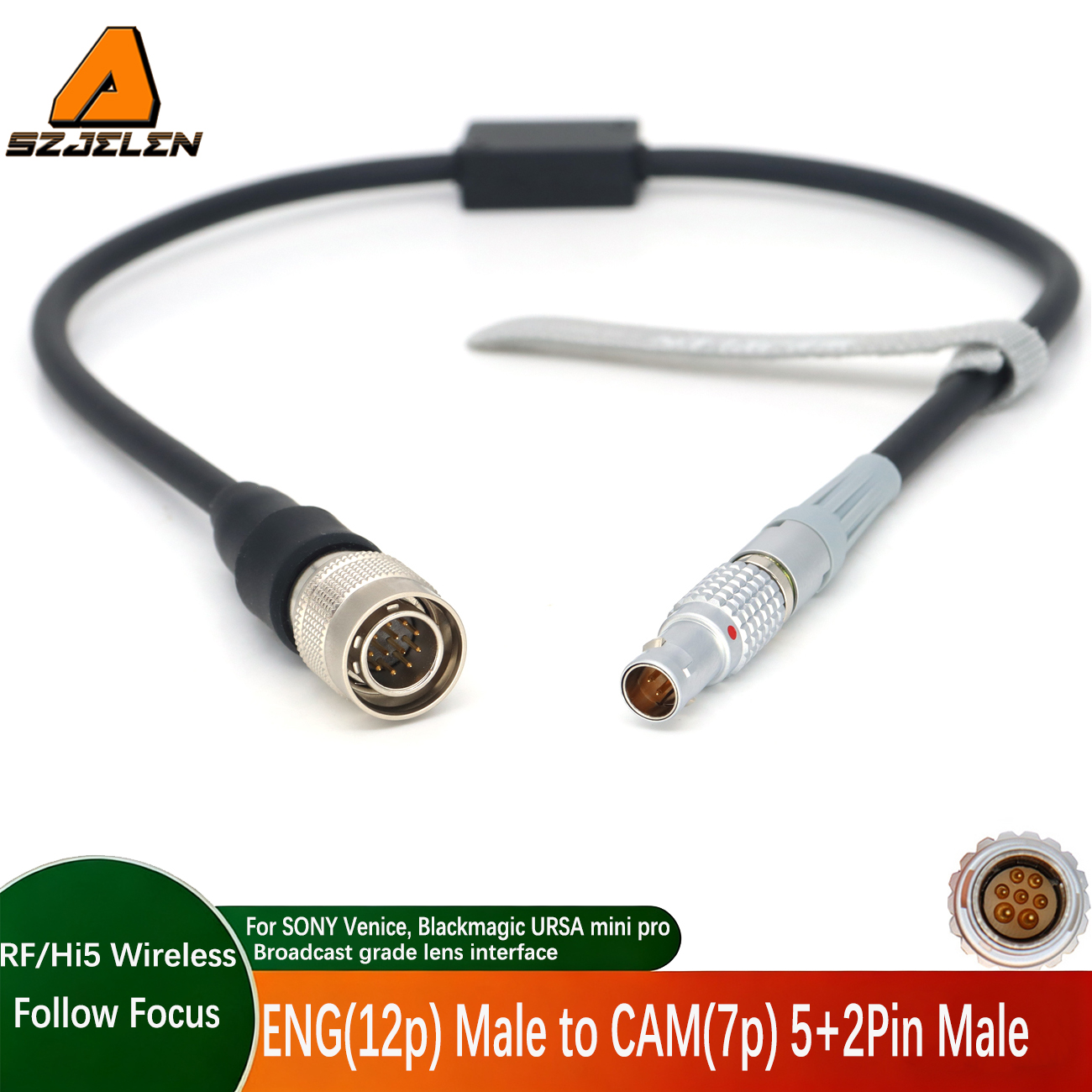 ARRI Cforce Cable CAM (7p) – ENG (12p) for SONY Venice, Blackmagic URSA mini pro