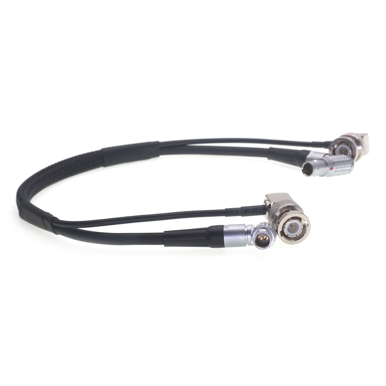 Power Cable for ARRI Alexa/RED/SONY Camera Right Angle 0B 2Pin to 0B 2Pin + SDI for Teradek 