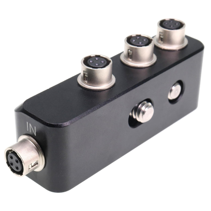 Hirose 4Pin Female to 3x 4Pin Female Power Three Way Splitter Camera Power Distributor