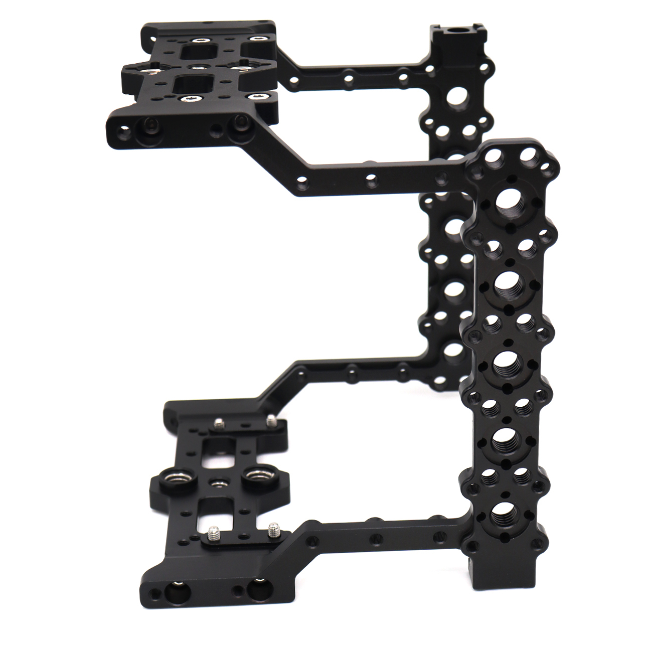Lightweight Camera Cage Rig with 1/4" & 3/8" Holes, Cold Shoe Mounts, for ARRI Alexa Mini LF