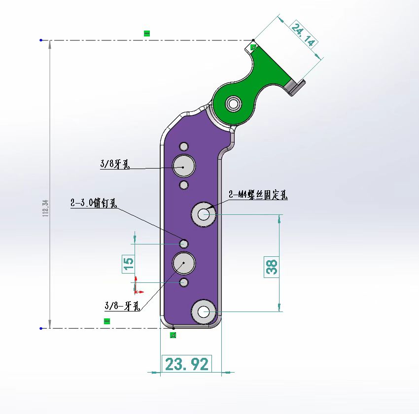 Nucleus-M Mounting Bracket, 1/4 Screw Fixed Monitor Bracket for Nucleus-M Motor