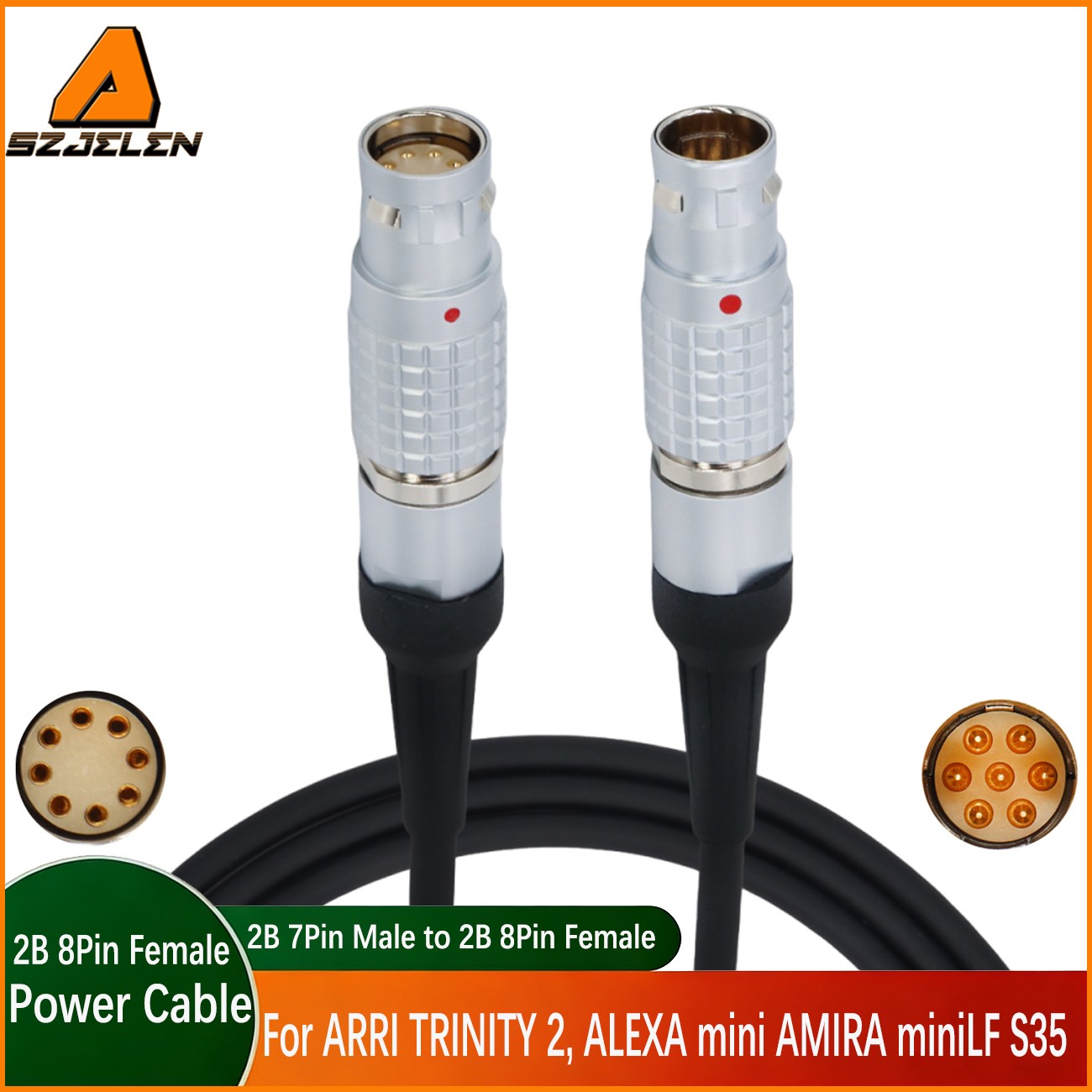 ARRI TRINITY 2 2B 7Pin to 2B 8Pin Female for ARRI ALEXA mini AMIRA miniLF S35 Power Cable