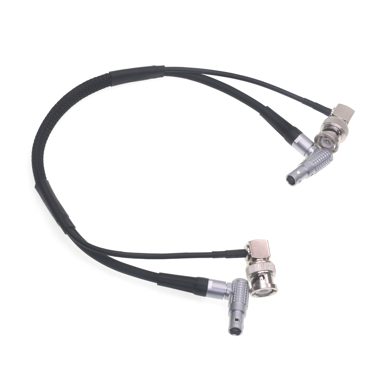 Power Cable for ARRI Alexa/RED/SONY Camera Right Angle 0B 2Pin to 0B 2Pin + SDI for Teradek 