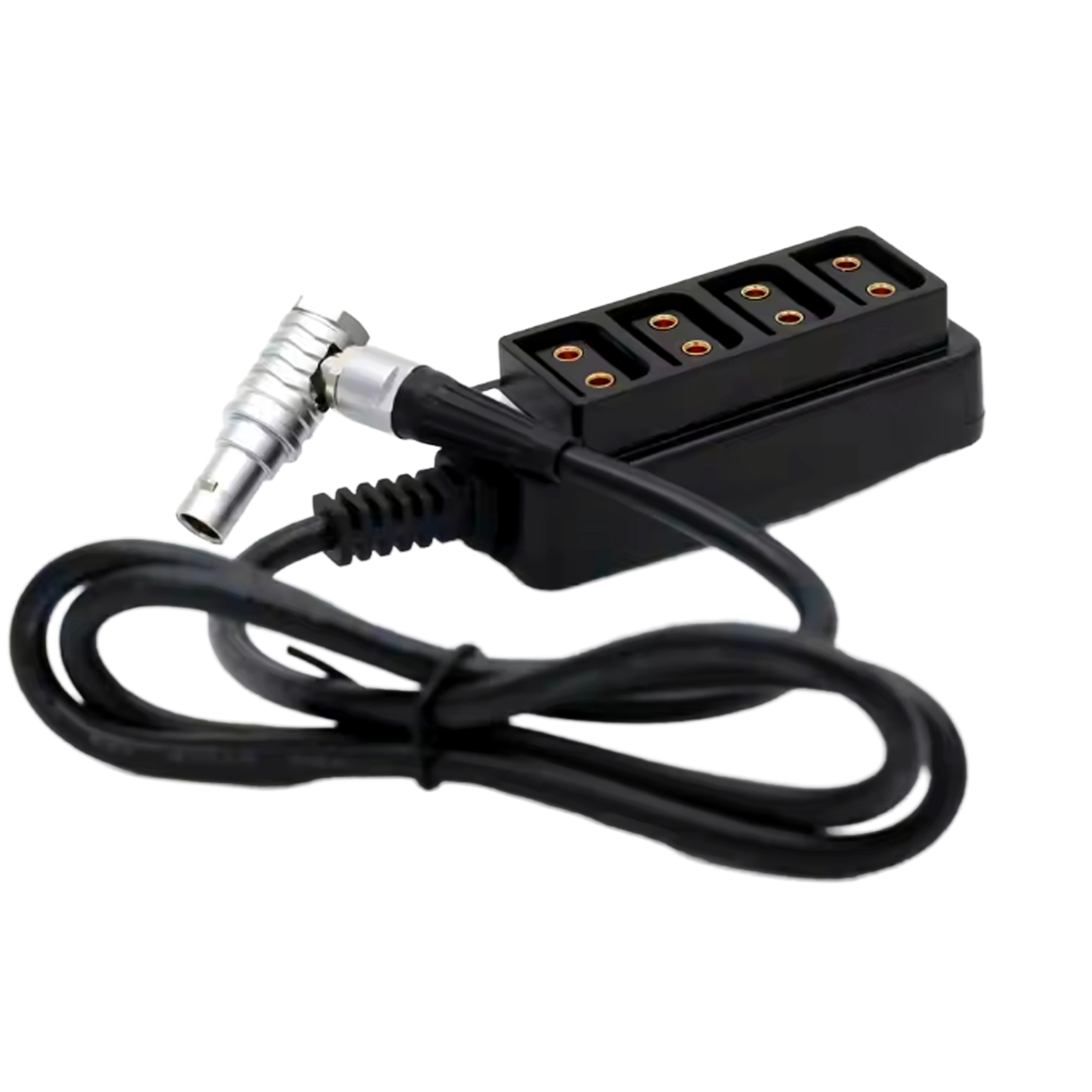 0B 2pin 12V Power Out to 4 D-tap Four-way Splitter for ARRI RED Camera