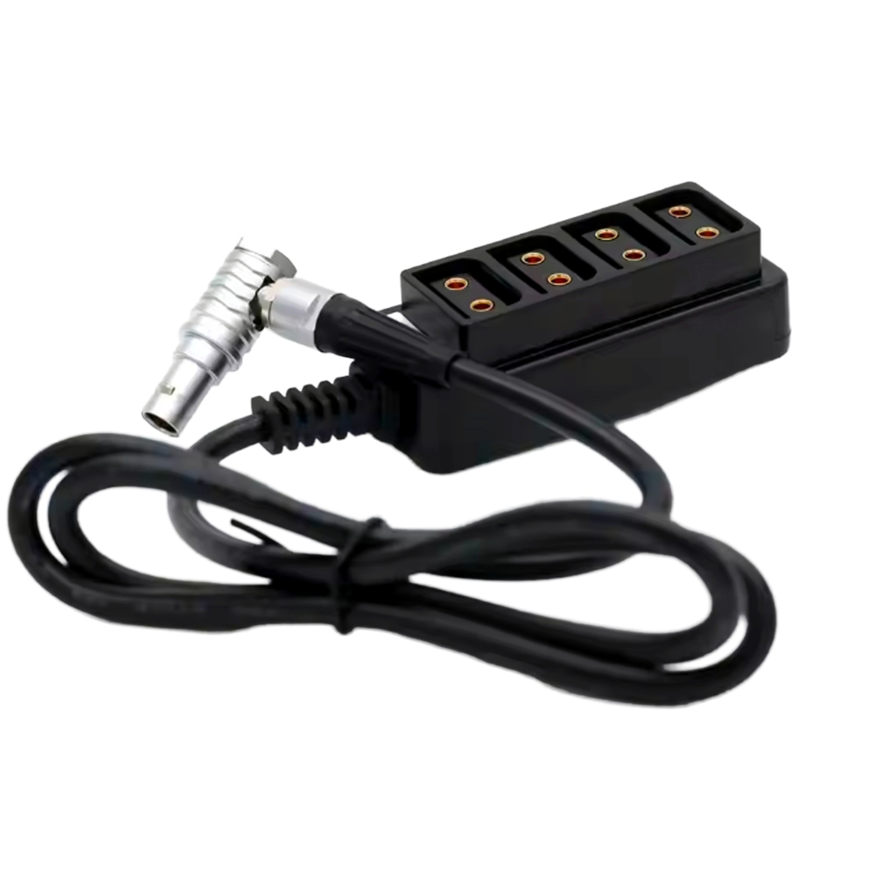 0B 2pin 12V Power Out to 4 D-tap Four-way Splitter for ARRI RED Camera