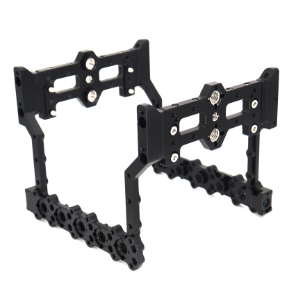 Lightweight Camera Cage Rig with 1/4" & 3/8" Holes, Cold Shoe Mounts, for ARRI Alexa Mini LF